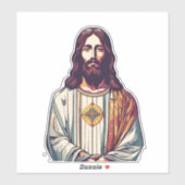 Jezus Christus Heer en Verlosser Auto Sticker (Vel)
