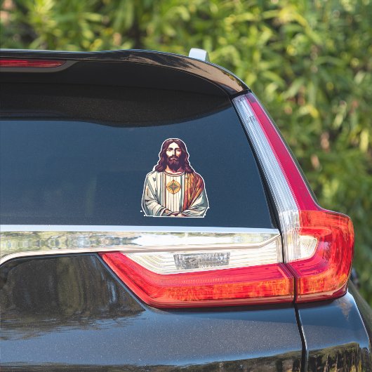Jezus Christus Heer en Verlosser Auto Sticker (Auto Zijkant)