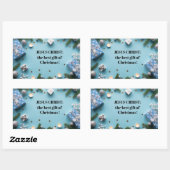 Jezus Christus: het beste cadeau voor Kerstmis Rechthoekige Sticker (Vel)