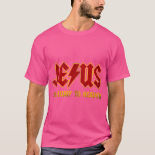 Jezus Christus Highway to Heaven Superheld Jesus C T-shirt