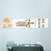 Jezus Christus, hij is een opgewonden katholieke f Spandoek (Beurs)