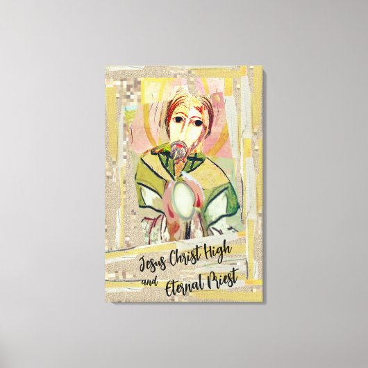 Jezus Christus Hoge Eeuwige Priester Canvas Afdruk (Voorkant)