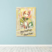 Jezus Christus Hoge Eeuwige Priester Canvas Afdruk (Insitu (Houten vloer))