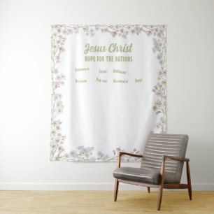 Jezus Christus Hoop voor Alle Volken 4 Wandkleed