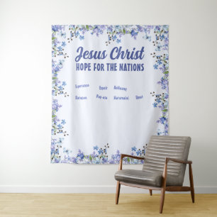 Jezus Christus Hoop voor Alle Volken 5 Wandkleed