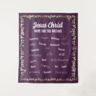Jezus Christus Hoop voor Alle Volken 8 Wandkleed