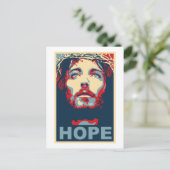 Jezus Christus Hope Briefkaart (Staand voorkant)