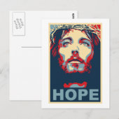 Jezus Christus Hope Briefkaart (Voorkant / Achterkant)