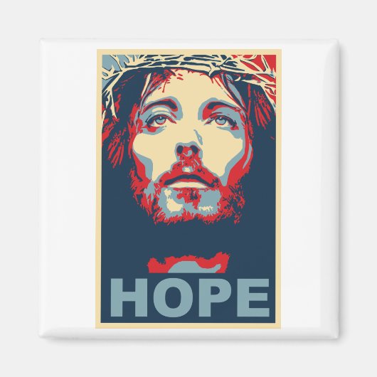 Jezus Christus Hope Magneet (Voorkant)