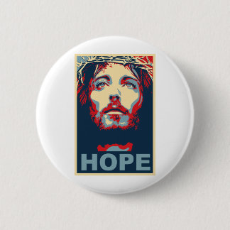 Jezus Christus Hope Ronde Button 5,7 Cm