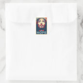 Jezus Christus Hope Ronde Sticker (Tas)