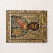 Jezus Christus houdt de gouden juwelen vast Legpuzzel (Horizontaal)