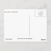 Jezus Christus houdt van glimlach Briefkaart (Achterkant)