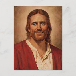 Jezus Christus houdt van glimlach Briefkaart