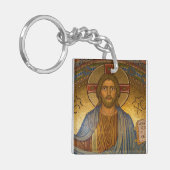 Jezus Christus IC XC Acrylische Sleutelhanger (Voorkant Links)