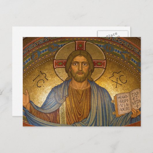 Jezus Christus IC XC Briefkaart (Voorkant / Achterkant)