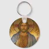 Jezus Christus IC XC Button Sleutelhanger (Voorkant)