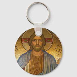 Jezus Christus IC XC Button Sleutelhanger