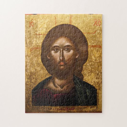 Jezus Christus Icon van Emmanuel Lampardos Legpuzzel (Verticaal)