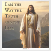 Jezus Christus, ik ben de manier waarop de waarhei Sticker (Vel)