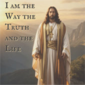 Jezus Christus, ik ben de manier waarop de waarhei Sticker (Voorkant)