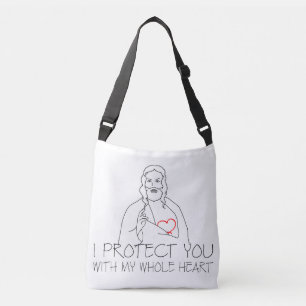 Jezus Christus, ik bescherm je Crossbody Tas
