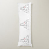 Jezus Christus, ik bescherm je Lichaamskussen (Voorkant Verticaal)