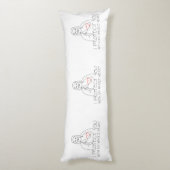 Jezus Christus, ik bescherm je Lichaamskussen (Achterkant (Verticaal))