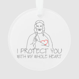 Jezus Christus, ik bescherm je Ornament