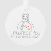 Jezus Christus, ik bescherm je Ornament (voorkant)