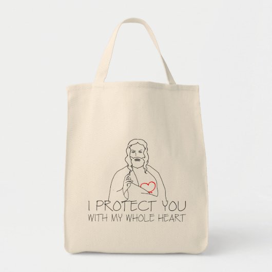 Jezus Christus, ik bescherm je Tote Bag (Voorkant)