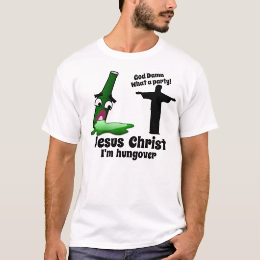 Jezus Christus, ik heb honger T-shirt (Voorkant)