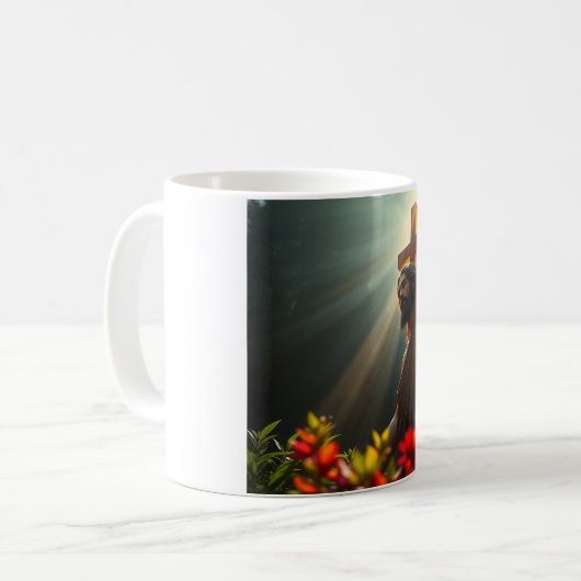 Jezus Christus in de tuin Mok (Voorkant links)