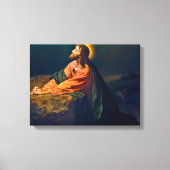 Jezus Christus in Gethsemane Canvas Afdruk (Voorkant)