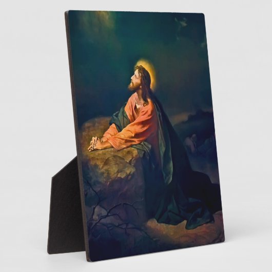 Jezus Christus in Gethsemane Fotoplaat (Zijkant)