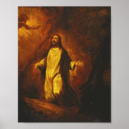 Jezus Christus in Gethsemane Poster (Voorkant)