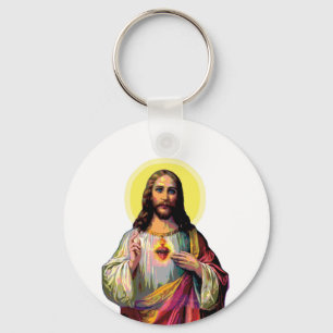 Jezus Christus in Pop Art stijl Sleutelhanger
