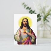 Jezus Christus in Pop Art Style Briefkaart (Staand voorkant)