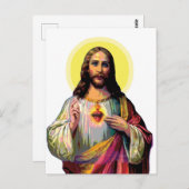 Jezus Christus in Pop Art Style Briefkaart (Voorkant / Achterkant)