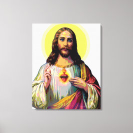 Jezus Christus in Pop Art Style Canvas Afdruk