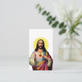 Jezus Christus in Pop Art Style Informatiekaartje (Staand voorkant)