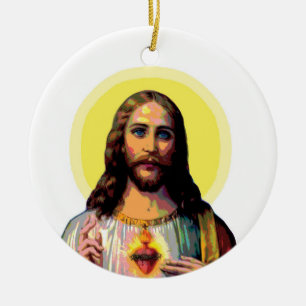 Jezus Christus in Pop Art Style Keramisch Ornament