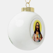 Jezus Christus in Pop Art Style Keramische Bal Ornament (Links)