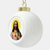 Jezus Christus in Pop Art Style Keramische Bal Ornament (Rechts)