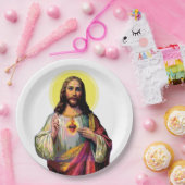Jezus Christus in Pop Art Style Papieren Bordje (Feest)