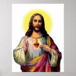 Jezus Christus in Pop Art Style Poster<br><div class="desc">Pop Art Jezus Christus. Pop culturele variatie van Jezus in de kunststijl van de pop als Pop Pictogram. Mooie kunst voor Jezus minnaar,  grappig Christelijk,  kruisiging,  hedendaags,  ,  retro,  modern.</div>