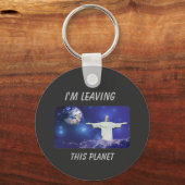 Jezus Christus in wolken. Christelijke Sleutelhang Sleutelhanger (Voorkant)