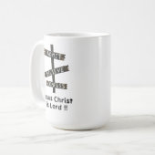 Jezus Christus is de Heer Koffiemok (Voorkant links)