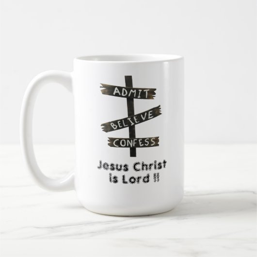 Jezus Christus is de Heer Koffiemok (Links)