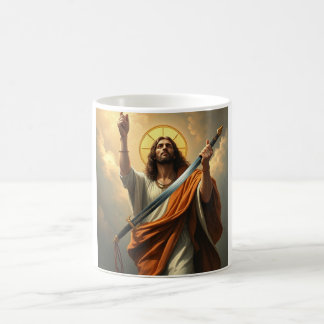 Jezus Christus is de koning van de koffiebeker Koffiemok